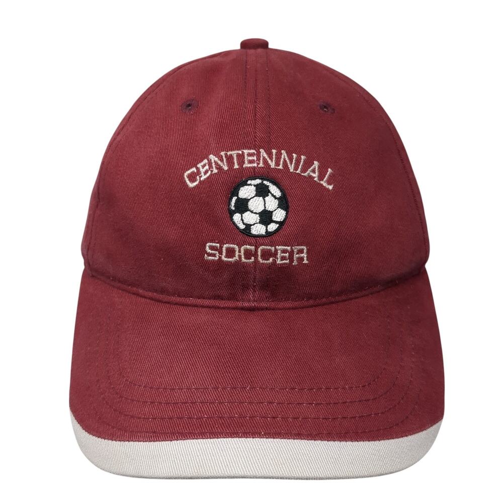 Centennial Soccer Slideback Hat Red One Size Embroidered Fahrenheit